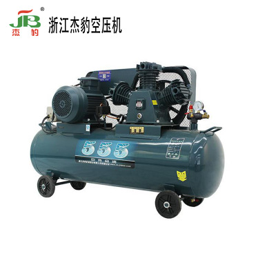 浙江杰豹555牌无油活塞式空压机 W-0.9/8 打气泵 移动空气压缩机