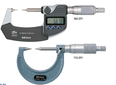 日本三丰50-75mm数显尖头千分尺 342-253