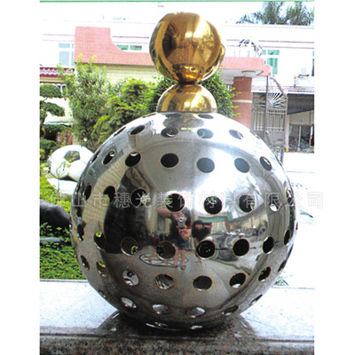 工厂批发304不锈钢空心球 户外装饰镂空精密钢珠 金属圆球空心球