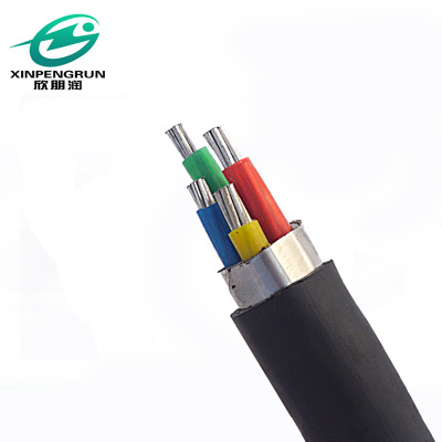 厂家批发4芯铝缆YJLV3*10+1*6平方交联聚乙烯绝缘低压电缆