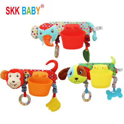 SKKBABY厂家直销婴儿推车挂件收纳兜卡通动物便捷挂兜婴儿床玩具