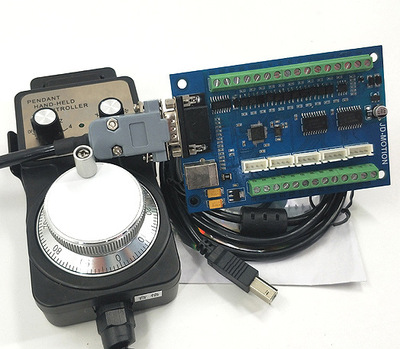 专业雕刻机零部件 cnc 运动控制卡 MACH3接口板 USB接口板手轮