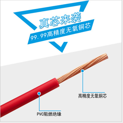 厂家BVR电线电缆BVR10平方国标纯铜阻燃多芯家装软线绝缘导线