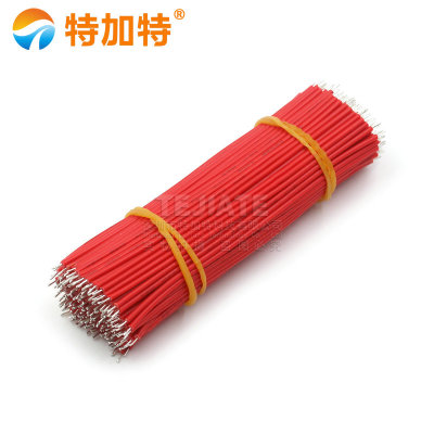10cm硅胶电子线连接线 22AWG电子导线 红黑镀锡电子线材 细导线