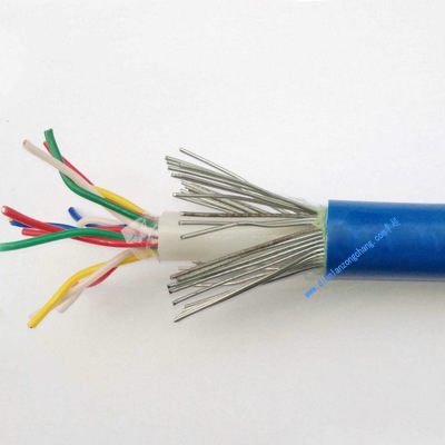 屏蔽铠装阻燃矿用电缆钢丝铠装信号电缆 MHYA32-20×2×0.5