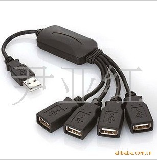 八爪鱼HUB 1分4集线器 USB2.0 USB扩展HUB 4PORT HUB一拖四分线器