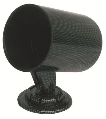 汽车仪表杯 单个仪表座 2寸52MM黑色碳纹仪表杯 仪表罩