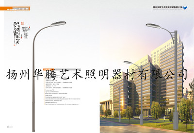扬州华腾专业生产 5米单臂灯杆，道路灯杆，路灯杆，led路灯杆