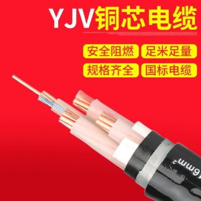低压电缆YYJV22-0.6_1KV 3x35+1x16mm 国标铜芯铠装埋地电力电缆