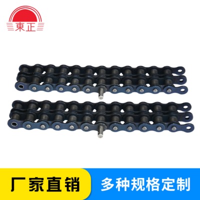 厂家生产金属输送链条滚子碳钢长销链条双排长销精密滚子链条