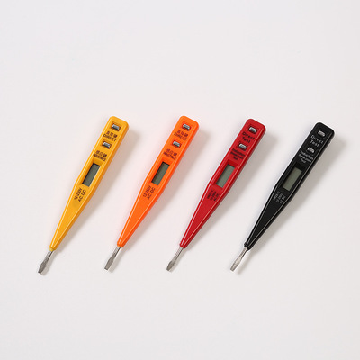 黑色小型电子感应测电笔数显数字试电笔电工验电笔家用电子工具
