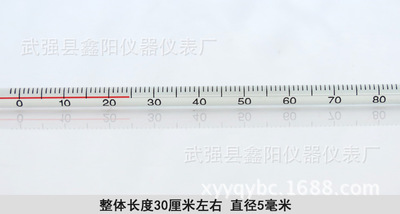 供应红水温度计 酒精温度计 红液温度计 30CM 0-100℃