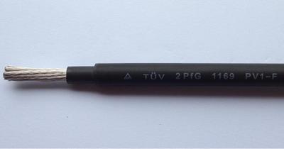 厂家直供:太阳能光伏直流电缆PV1-F1*4.0mm2 欧洲TUV认证