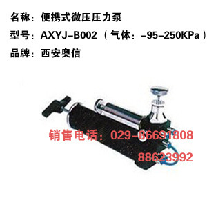 AXYJ-B002便携式压力泵 西安压力校验仪器