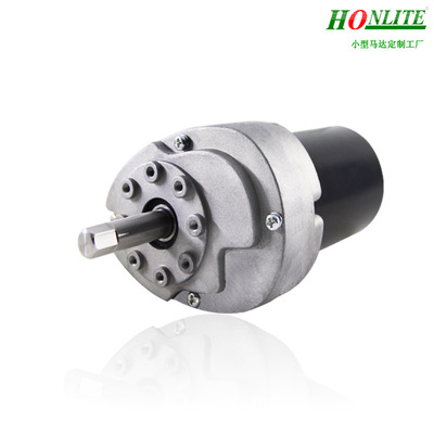 Honlite减速电机偏心轴斜齿轮箱微型永磁直流有刷含电容慢榨汁机