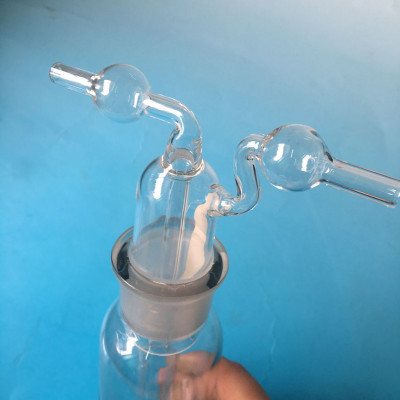 精密化学玻璃孟氏洗瓶多孔式气体洗瓶250ML实验器材