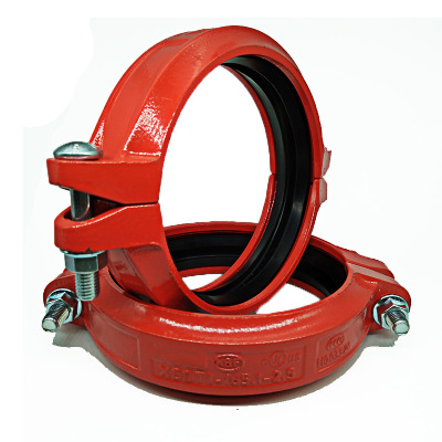 专业生产 柔性沟槽式卡箍 刚性接头管卡抱箍 消防管件 可定制