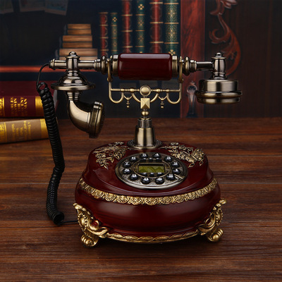 高档别墅欧式电话家用无线插卡复古电话机美式工艺家用电话机座机