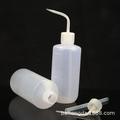 150/250/500ML塑料洗瓶 白色塑料弯嘴洗瓶塑料弯嘴瓶洗瓶 弯头瓶
